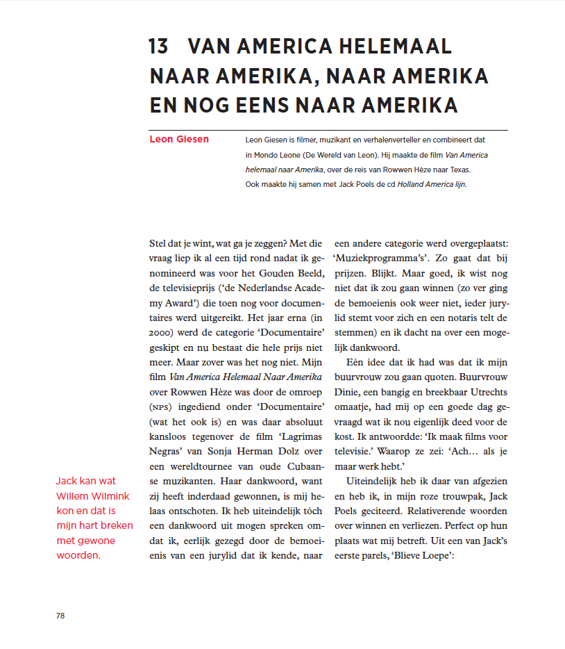 Uit: HET DORP & DE WERELD